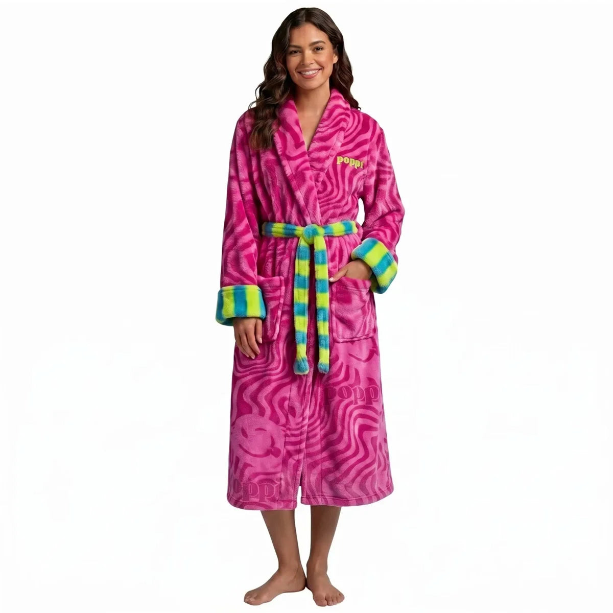 S/M Poppi Dorm Bath Robe Pink